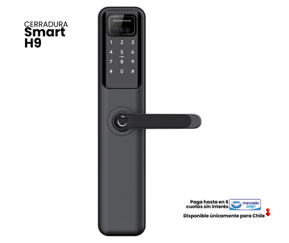 Cerradura SmartH9 con Face-ID y módulo Wi-Fi
