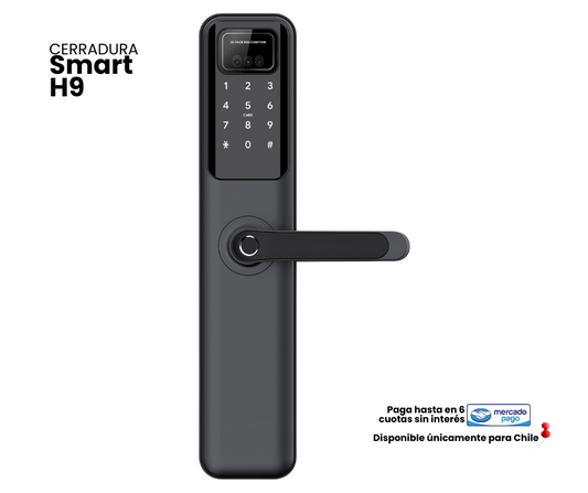 Cerradura SmartH9 con Face-ID y módulo Wi-Fi