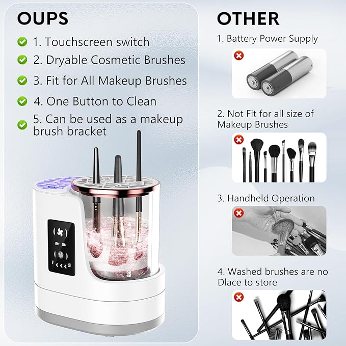 Brush cleaner 3-in-1
