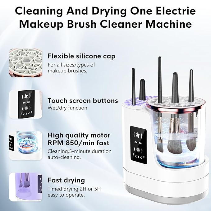 Brush cleaner 3-in-1