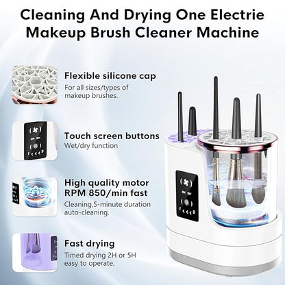 Brush cleaner 3-in-1