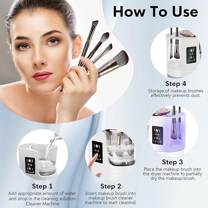 Brush cleaner 3-in-1