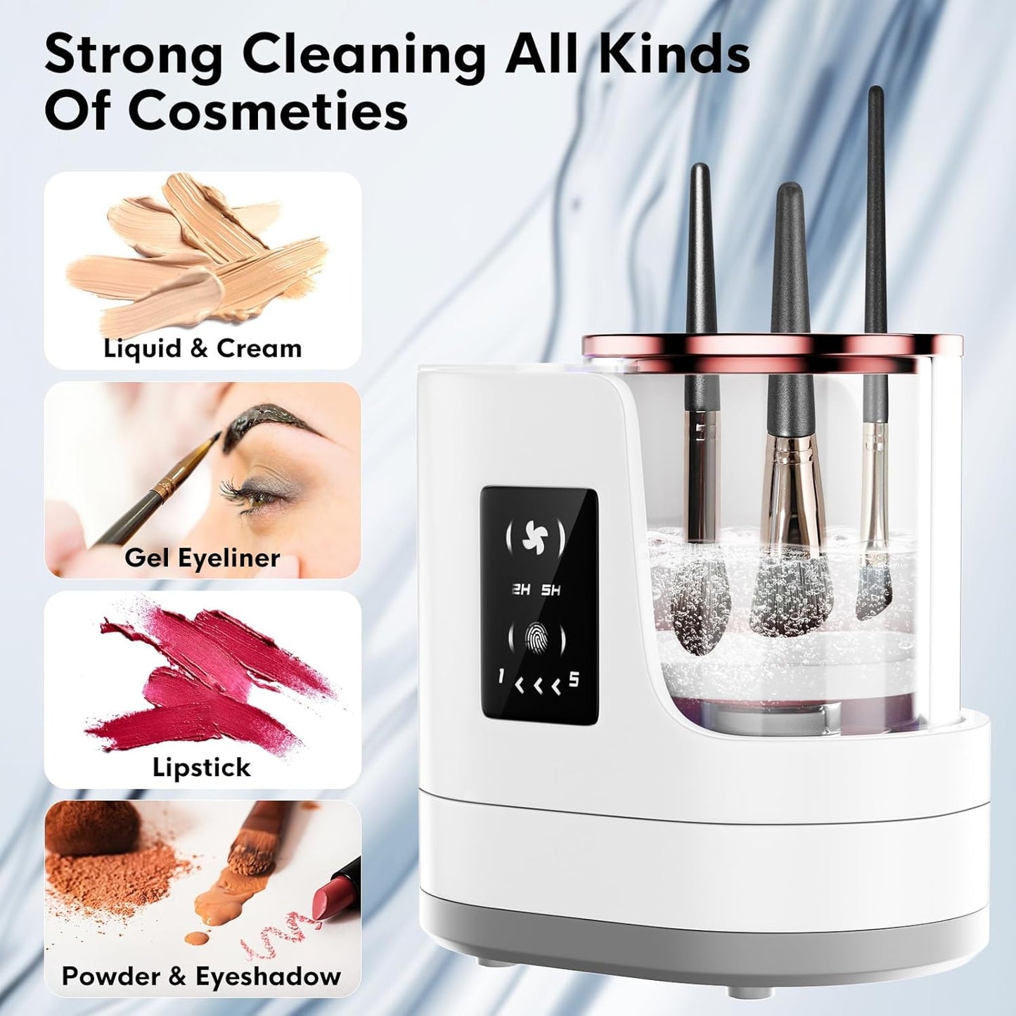 Brush cleaner 3-in-1